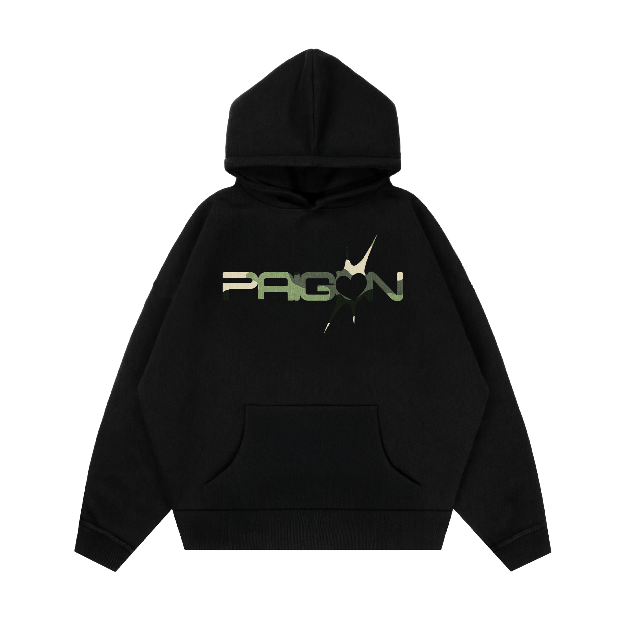 PAIGON CAMO SIGNATURE - BLACK HOODIE