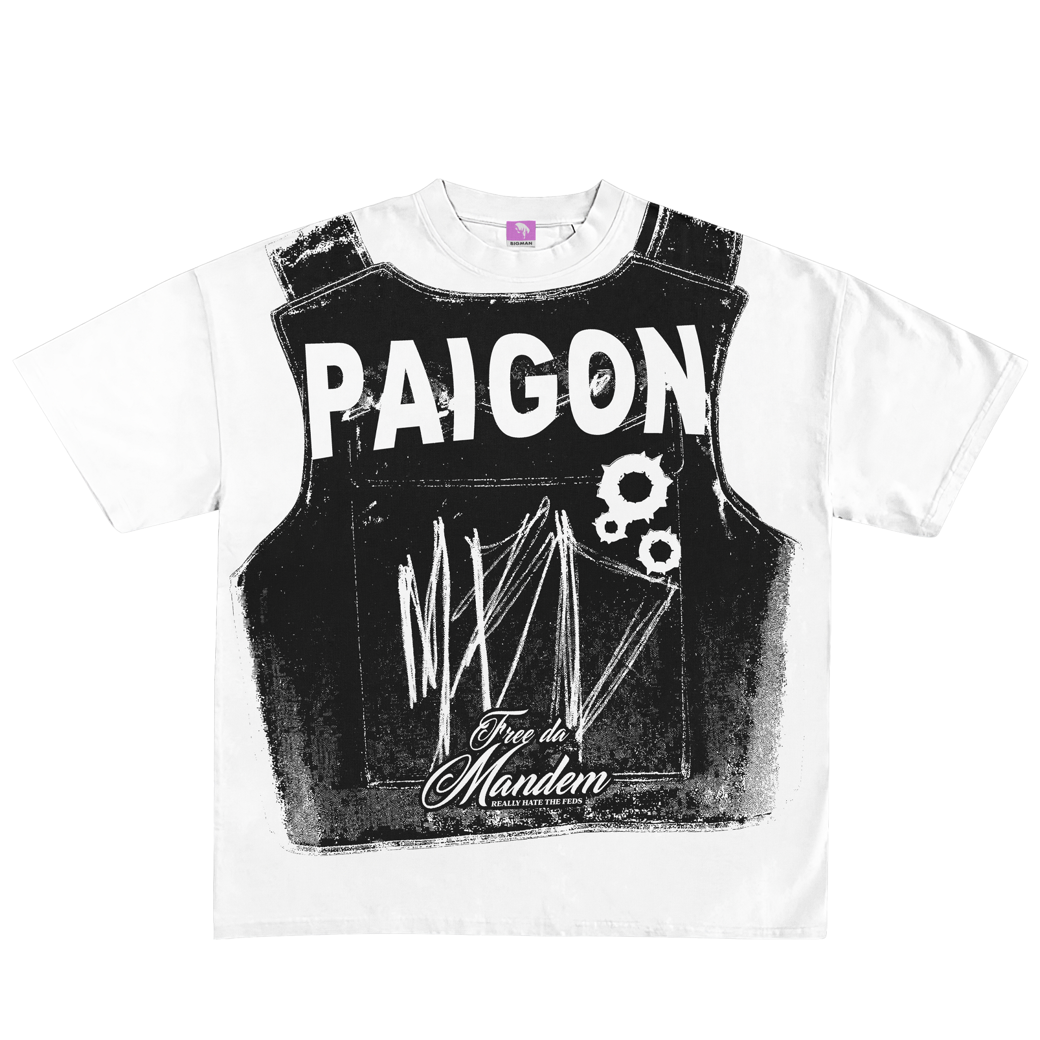 PAIGON VEST - WHITE TEE