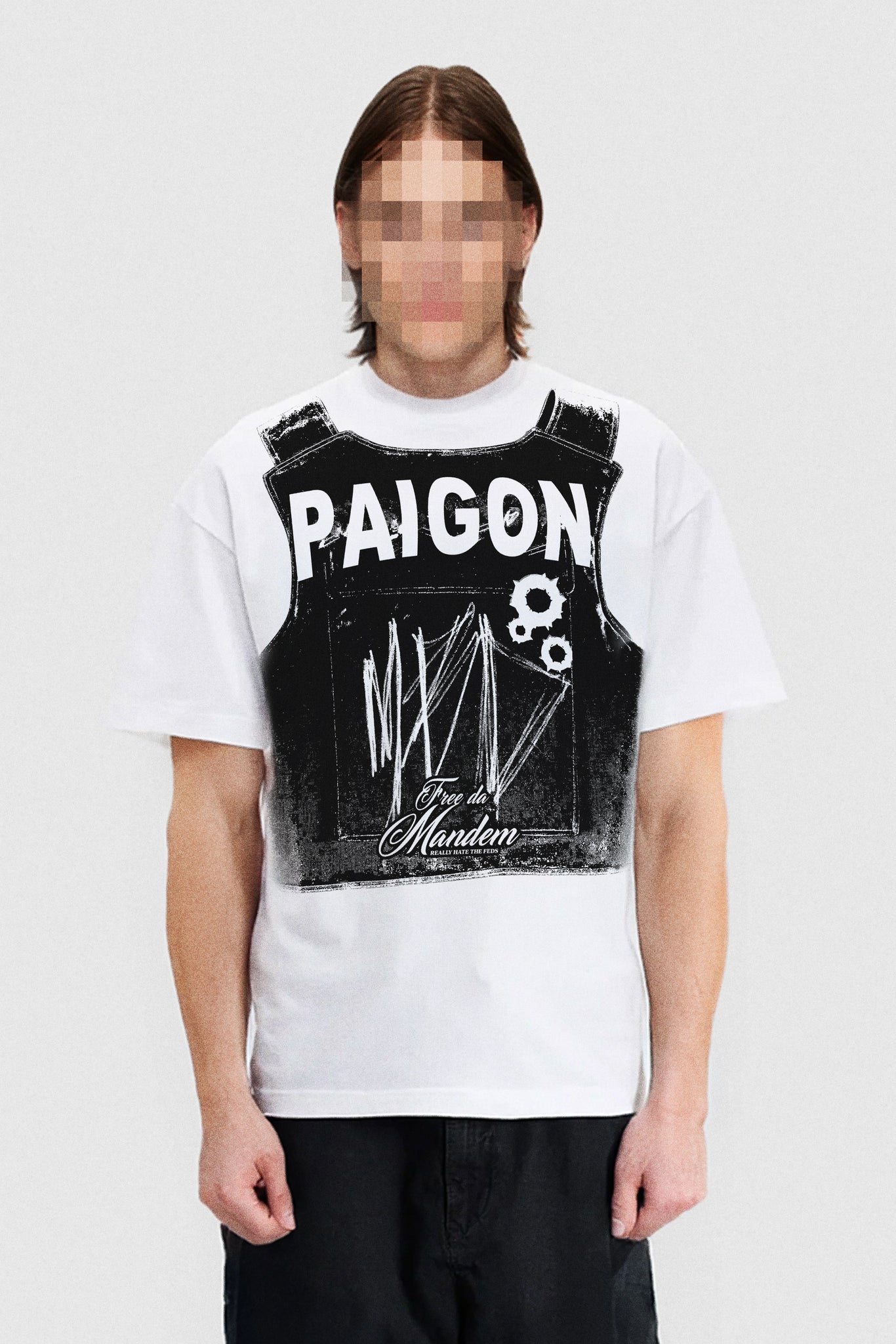PAIGON VEST - WHITE TEE