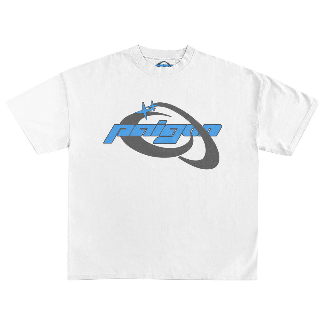 BLUE THUNDERDASH - WHITE TEE